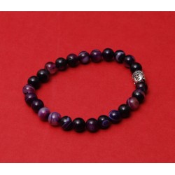 Wrist strap, purple agate...