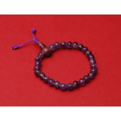 Wrist bracelet, clear amethyst