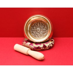 Sculpted Tibetan singing bowls
